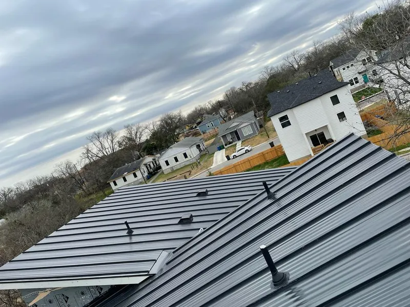 Standing seam metal roof panels with vents for Skylight Repair in Pontiac